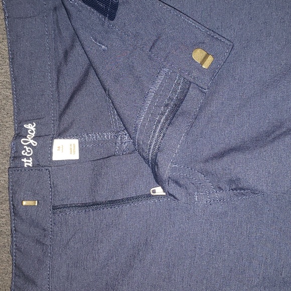 Cat & Jack Flat Front Shorts Blue 16 - Picture 2 of 6